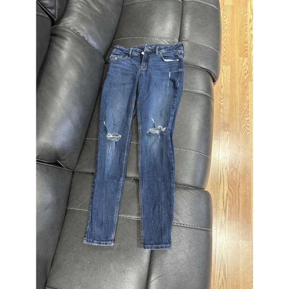 Old Navy Rockstar Skinny Blue Jeans Size 4‎ Ripped